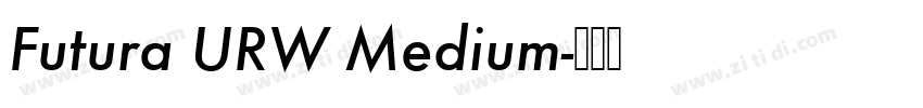 Futura URW Medium字体转换
